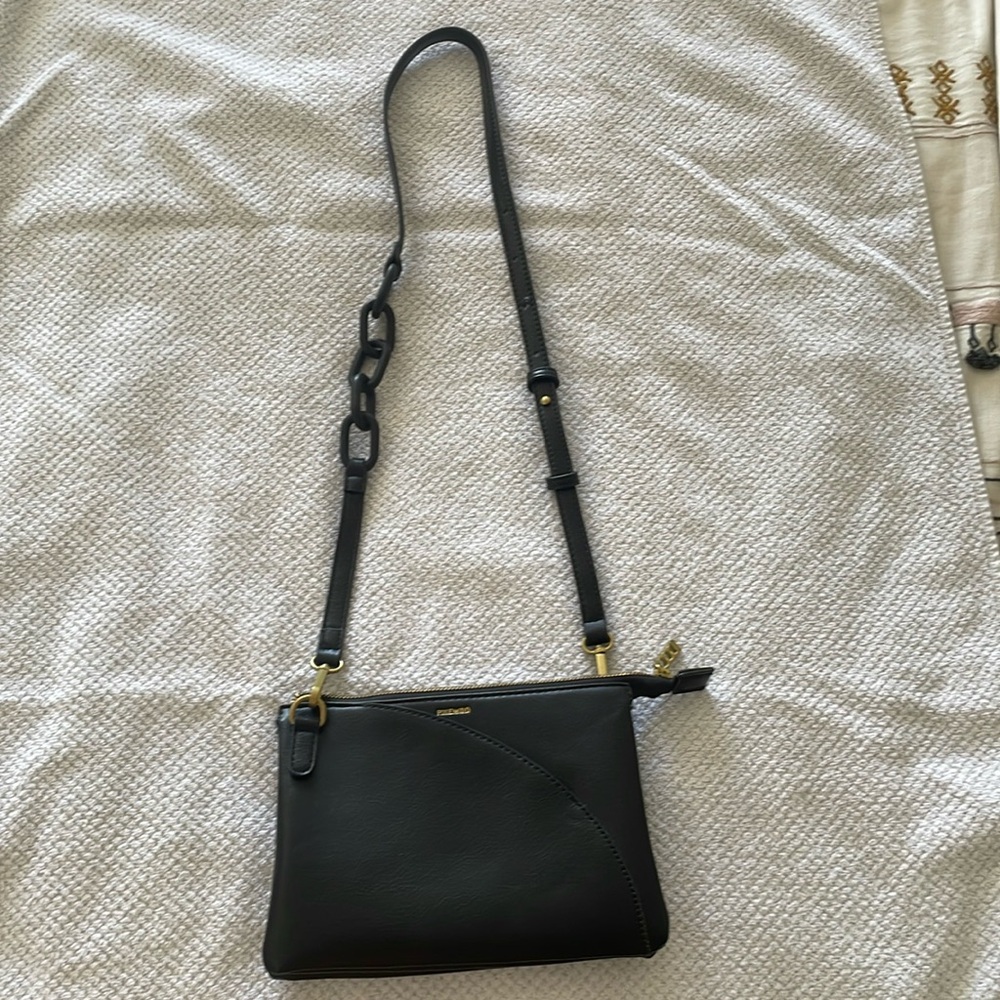 Black Pixie Mood adjustable cross body purse